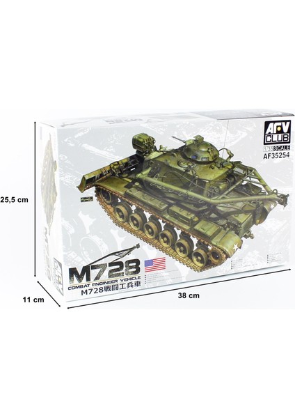 Afv Club AF35254 1/35 M728 Kurtarıcı Tankı Demonte Plastik Maketi