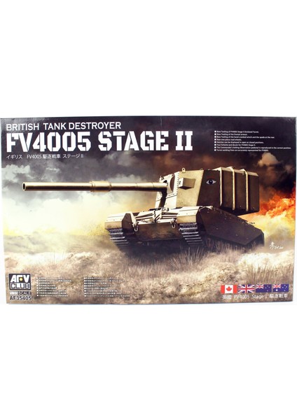 Afv Club AF35405 1/35 FV4005 Stage2 British Tank Vurucu Demonte Plastik Maketi