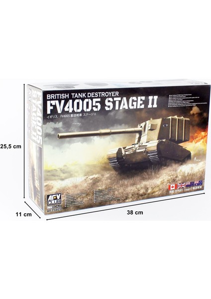 Afv Club AF35405 1/35 FV4005 Stage2 British Tank Vurucu Demonte Plastik Maketi