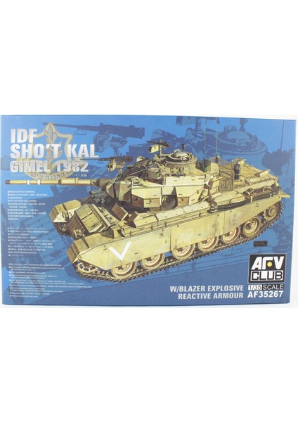 AF35267 1/35 Idf Shot Kal Gımel 1982 Tankı Demonte Plastik Maketi