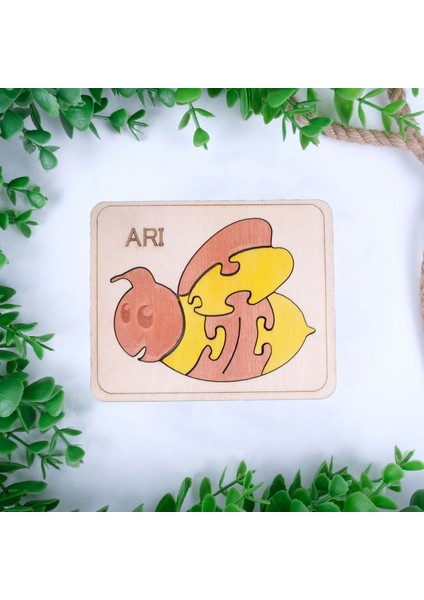 Ahşap Arı Figürlü Puzzle