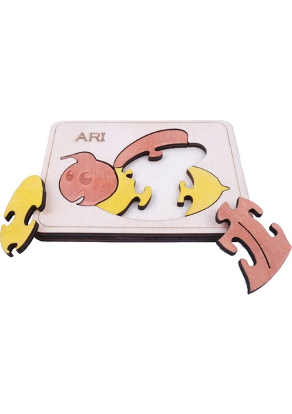 Ahşap Arı Figürlü Puzzle