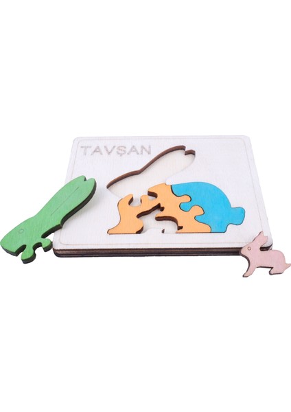 Ahşap Tavşan Figürlü Puzzle modelleri
