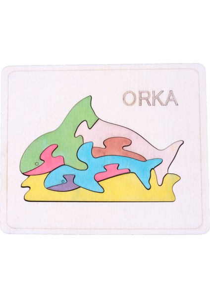 Ahşap Orka Figürlü Puzzle