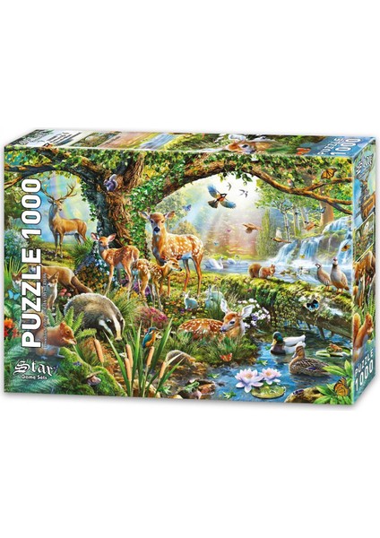 Oyun Ormanda Yaşam 1000 Parça Puzzle