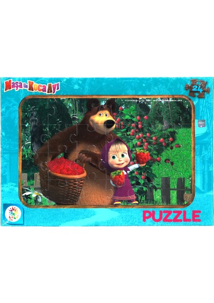 Maşa ile Koca Ayı 2'li Lisanslı Frame Puzzle/yapboz (24+48 Parça)