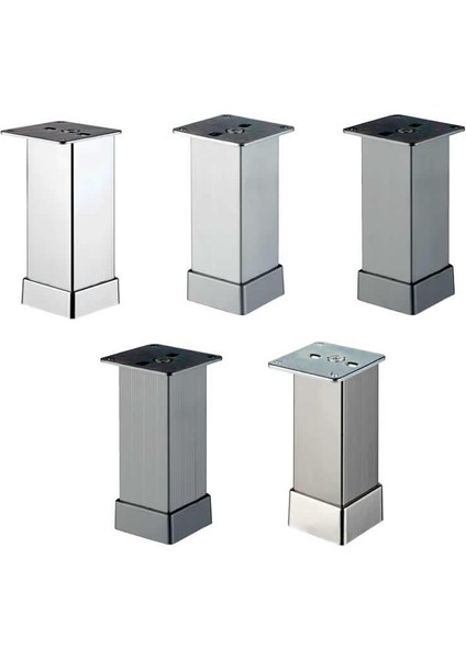 Alüminyum Kare Ayak 40X40 10CM Inox Eloksal