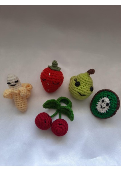 Meyve Figürlü Parmak Kuklaları Amigurumi Organik Oyuncak fiyatları