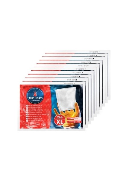 10 Lu Paket 24 Saat Bireysel El ve Cep Isıtıcı- Xl - The Heat Company-Yapışkansız
