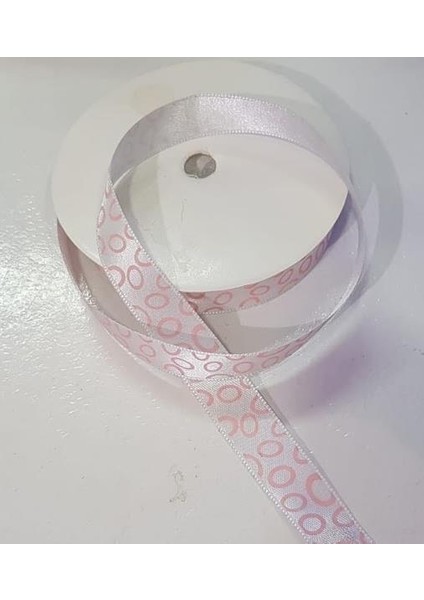 Kurdele Saten 10 mt Pembe Desenli
