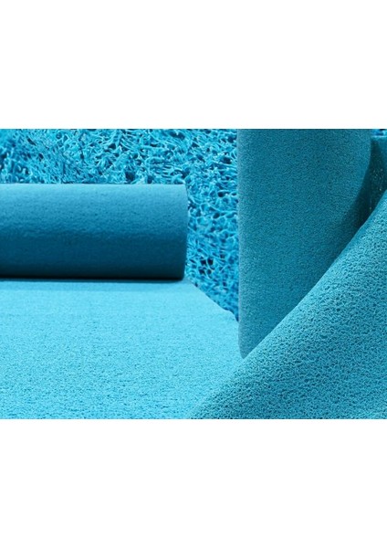 ABK PLASTİK Abk Kıvırcık Turkuaz Paspas 120 cm Kaymaz Yolluk Kaydırmaz Halı fiyatları