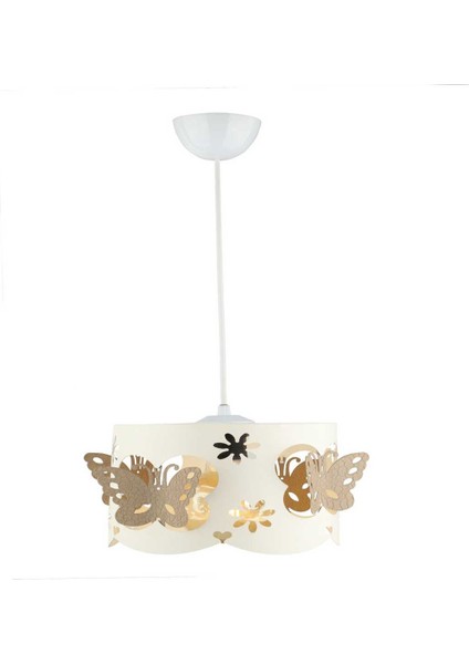 Alara Tekli Avize Beyaz Kahve Kelebek fiyatları