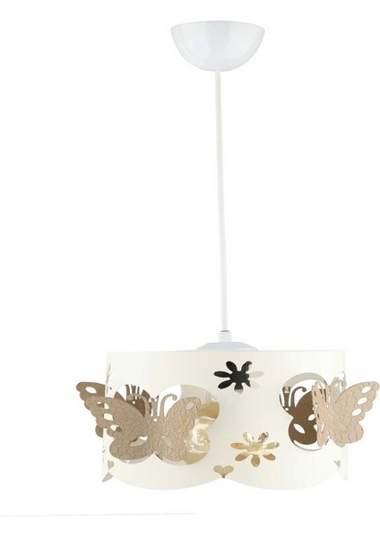 Alara Tekli Avize Beyaz Kahve Kelebek modelleri