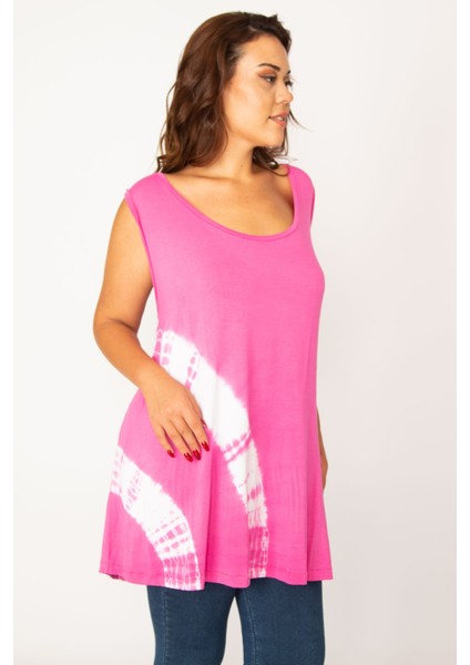 Kadın Fujya Batik Desenli Tunik 65N33968