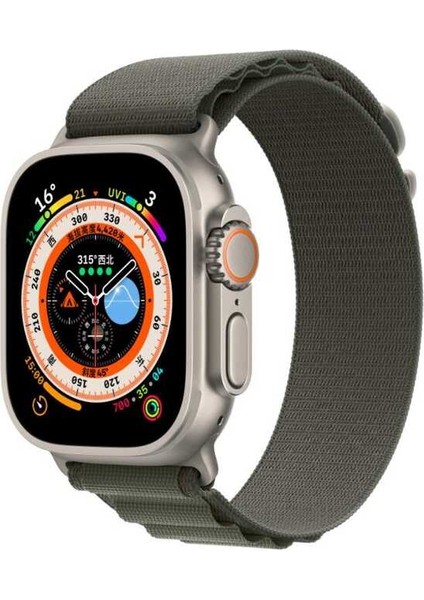 Apple Watch Uyumlu Ultra 49MM Zore Krd-74 Hasır Kordon