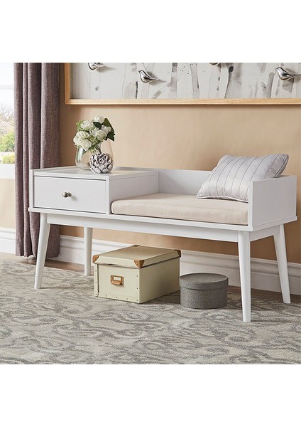 Skyler Beyaz Ahşap Benç fiyatları