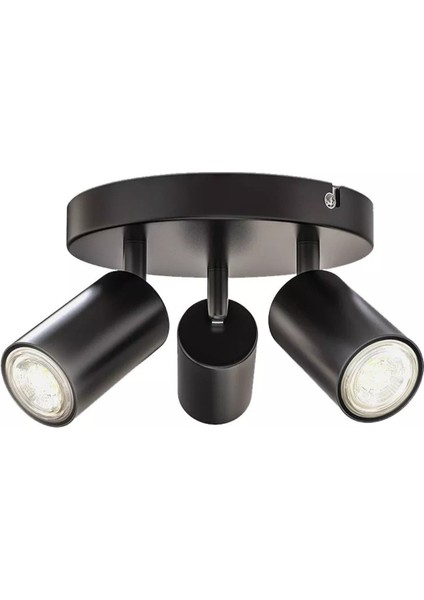 Mylights Modern Üçlü Metal LED Spot Günışığı Ampullü Hareketli Avize