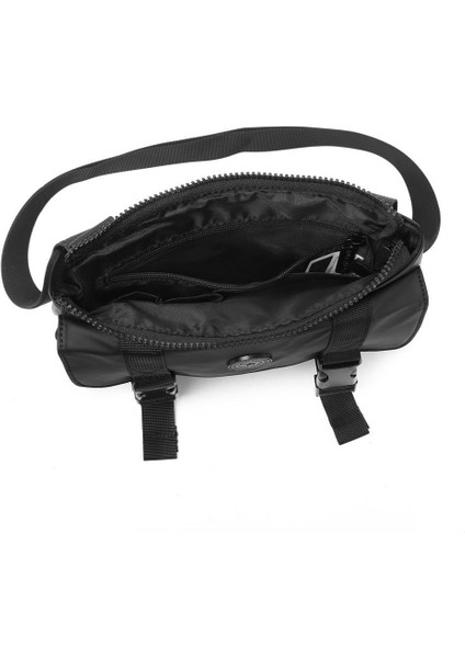 Gumi Kumaş Çapraz Askılı Postacı Çantası BC 8657 - Siyah indirimleri
