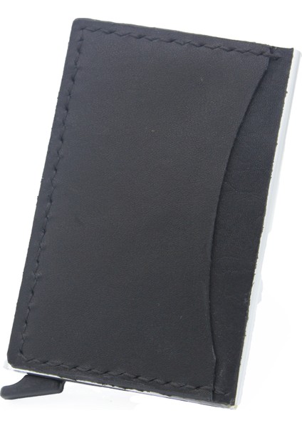 Hakiki Deri Mekanizmalı Akıllı Kartlık Cüzdan indirimleri