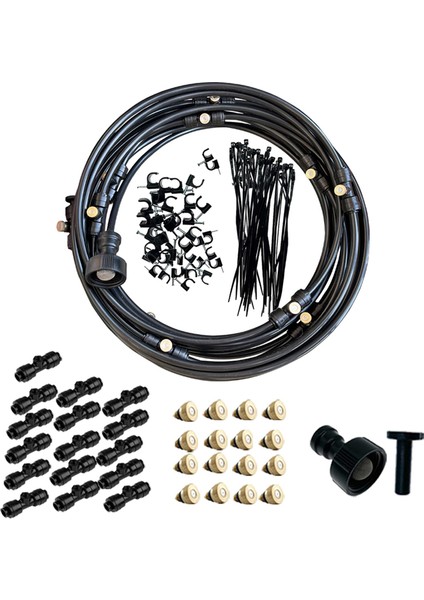 Misto Soğutma Sistemi Kiti Su Sprey Yaz Sis Soğutma Kiti Veranda Misters Siyah 12M 116PIECES (Yurt Dışından) fiyatları