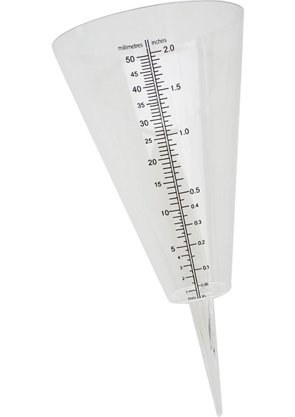 2 2" Kapasite Kolay Okunan Yağmur Göstergesi Plastik Koni Tüp Yağış Göstergesi (Yurt Dışından) indirimleri