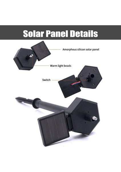 Güneş Bahçe Işıkları Dekoratif Gece Işığı IP44 Bahçe Dekor El Sanatları (Yurt Dışından) fırsatları