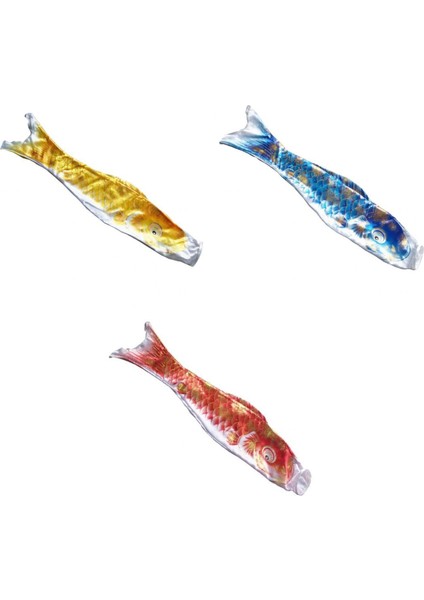 3 Japon Rüzgar Çapası Altın Koi Nobori Yelken Balığı Rüzgar Saleti 50CM 20 '' (Yurt Dışından)