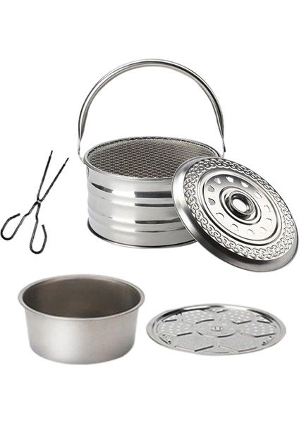 Barbekü Kasesi Kütük Odun Pişirme Bahçesi Sırt Çantasıyla Açık Ateş ve Örgü (Yurt Dışından)