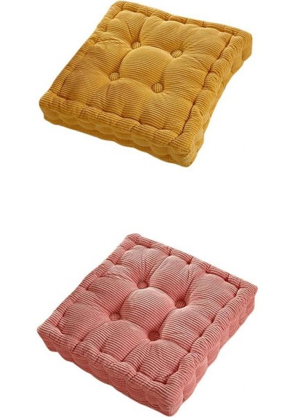 2x Kanepe Ofis Kare Yastık Sarı (Yurt Dışından)