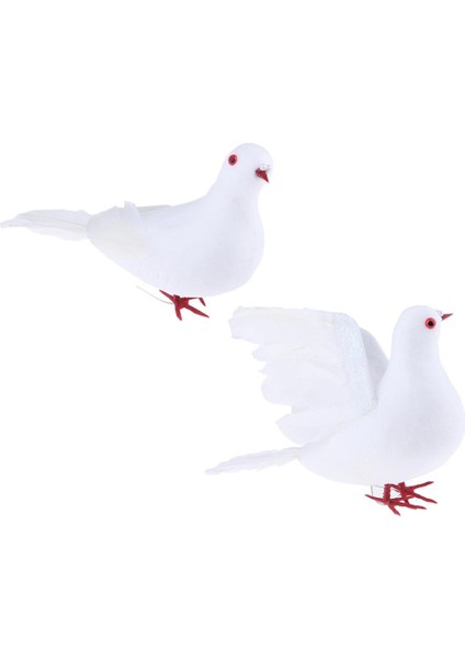 2x Yapay Kuşlar Düğün Dekorasyonu Uçuyor (Yurt Dışından)