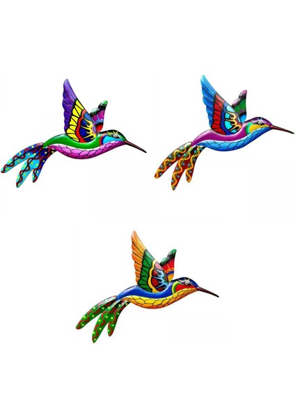 3 Sayı Kuşlar Sanat Asma Dekorasyonları Için Sinek Kuş Duvar Dekoru Heykel (Yurt Dışından)