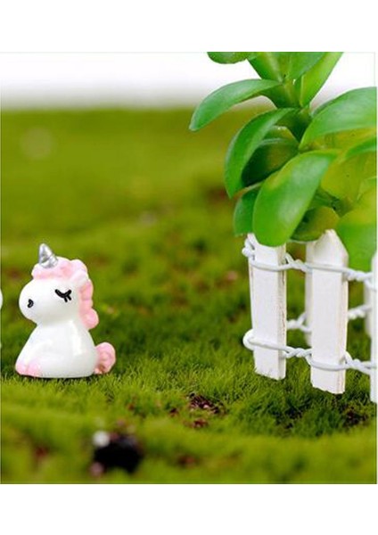 6 Mini Reçine Tek Boynuzlu At Heykelleri Minyatür Süslemeler (Yurt Dışından)