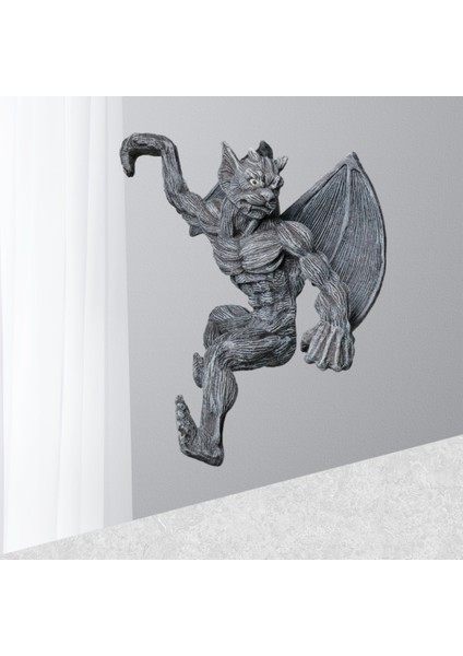 Bahçe Heykeli Canavar Dekoratif Duvar Heykel Çit Askısı Heykeli Figürinler Açık Havada Yard Çim Hatta Asma Dekorasyonlar (Yurt Dışından) fırsatları