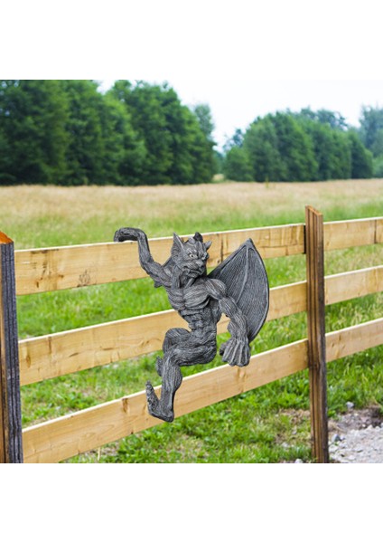 Bahçe Heykeli Canavar Dekoratif Duvar Heykel Çit Askısı Heykeli Figürinler Açık Havada Yard Çim Hatta Asma Dekorasyonlar (Yurt Dışından) indirimleri