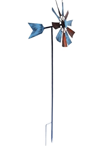 Rüzgar Spinner Bahçe Yel Değirmen Açık Bahçe Çimen Çark Dekor B (Yurt Dışından)
