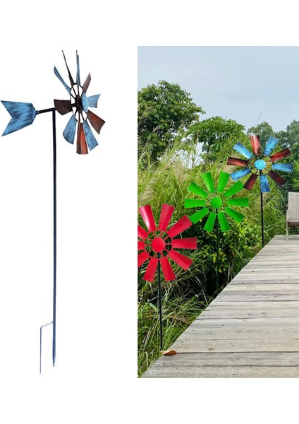 Rüzgar Spinner Bahçe Yel Değirmen Açık Bahçe Çimen Çark Dekor B (Yurt Dışından) fiyatları