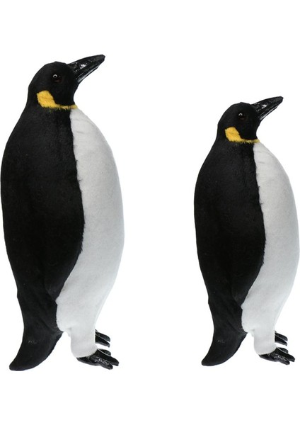 2xespial Tüylü Penguen Bahçe Heykeli Heykeli Veranda Havuz Kenarlığı Heykeli (Yurt Dışından)
