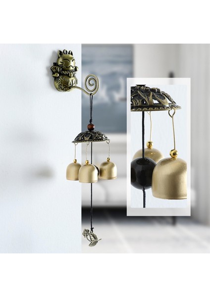 Rüzgar Çanları Duvar Asılı Manuel Kapı Zili Iyi Şanslar Dekorasyon Için Lucky Kedi Tarzı (Yurt Dışından) fiyatları