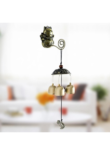 Rüzgar Çanları Duvar Asılı Manuel Kapı Zili Iyi Şanslar Dekorasyon Için Lucky Kedi Tarzı (Yurt Dışından) modelleri