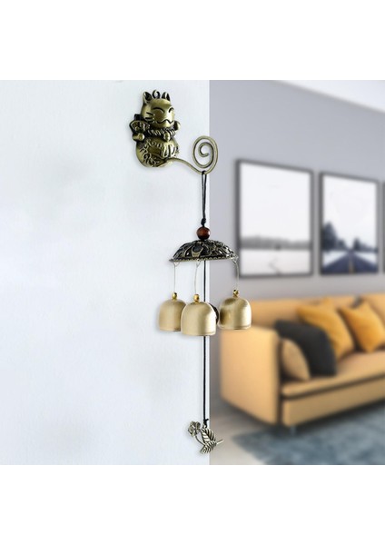 Rüzgar Çanları Duvar Asılı Manuel Kapı Zili Iyi Şanslar Dekorasyon Için Lucky Kedi Tarzı (Yurt Dışından) fırsatları