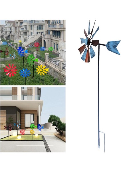 Rüzgar Spinner Bahçe Yel Değirmen Açık Bahçe Çimen Çark Dekor B (Yurt Dışından) fırsatları