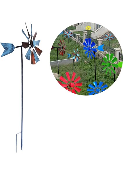 Rüzgar Spinner Bahçe Yel Değirmen Açık Bahçe Çimen Çark Dekor B (Yurt Dışından) indirimleri