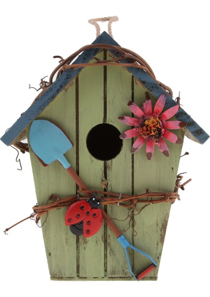 2 x Rustik Ülke Tarzı Ahşap Dekoratif Kuş Evi Asılı Kuş Evi (Yurt Dışından) modelleri