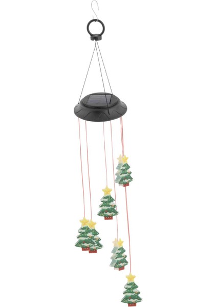 Güneş Rüzgar Çanları Bahçe LED Lamba Asılı Açık Ev Tatil Bahçesi Dekorasyon Noel Ağacı (Yurt Dışından)