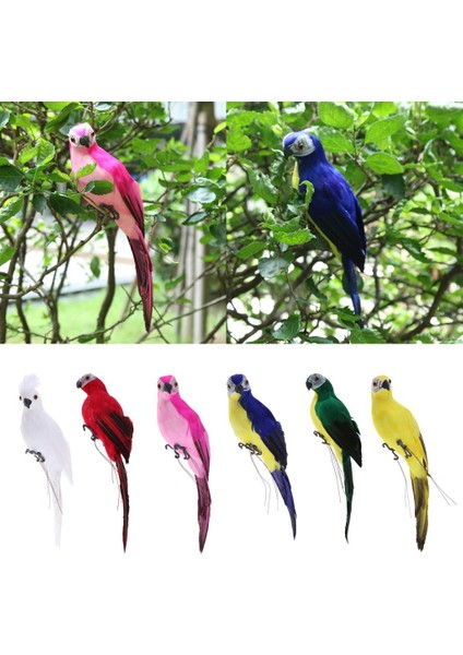 Doğa Için 2x Sadece Yeşil Parrot Masaüstü Süs Yapay Tüylü Kuş (Yurt Dışından) indirimleri