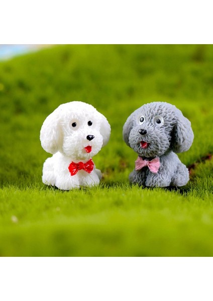 4 Minyatür Köpek Süs Sevimli Hayvanlar Peri Bahçe Zanaat Ev Dekor (Yurt Dışından) indirimleri