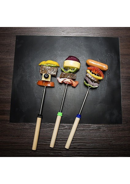 5 x Barbekü Paspasları Kolay Yeniden Kullanılabilir Barbekü Izgara Mat Bake Yapışmaz Izgara Mats Seti (Yurt Dışından) modelleri