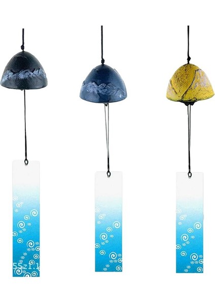 3 Temple Bell Japon Rüzgar Zil Yuvarlak Şeklinde Ev Bahçe Dekoru (Yurt Dışından)