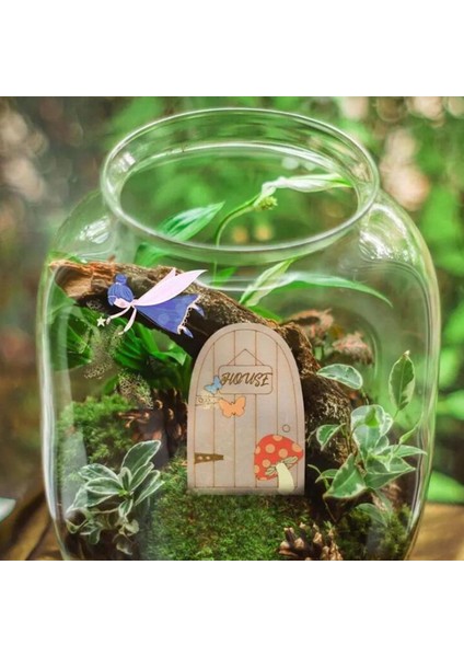 6 Ahşap Peri Bahçe Kapıları Diy Kiti Dekor Ev Kapalı Ağaç Süslemesi (Yurt Dışından) modelleri