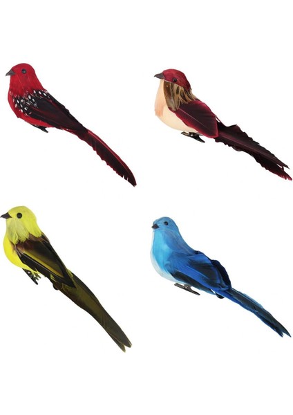 4x Yapay Köpük Kuşlar Bahçe Mikro ve Klipleri Kararlı Asma (Yurt Dışından)